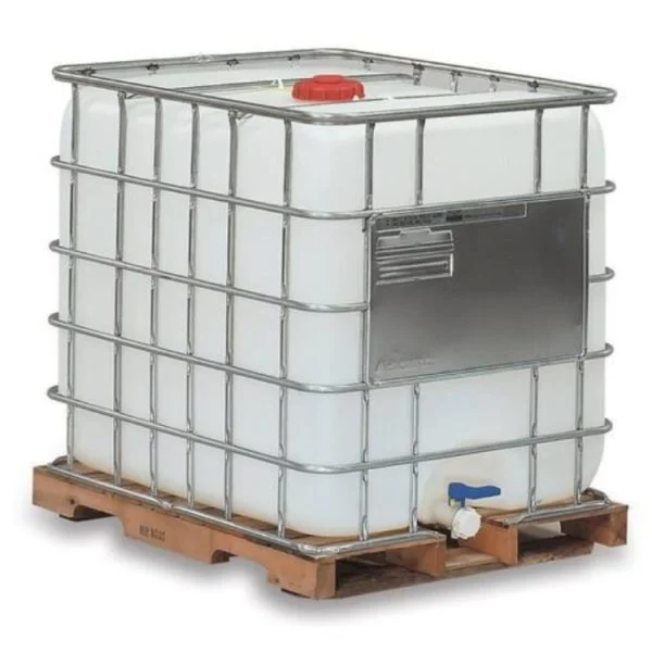 1000 Liter IBC tanks on wooden pallet